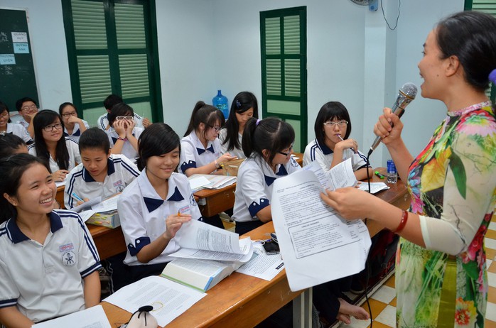 Học sinh Trường THPT chuyên Trần Đại Nghĩa trong giờ học.Ảnh: TẤN THẠNH