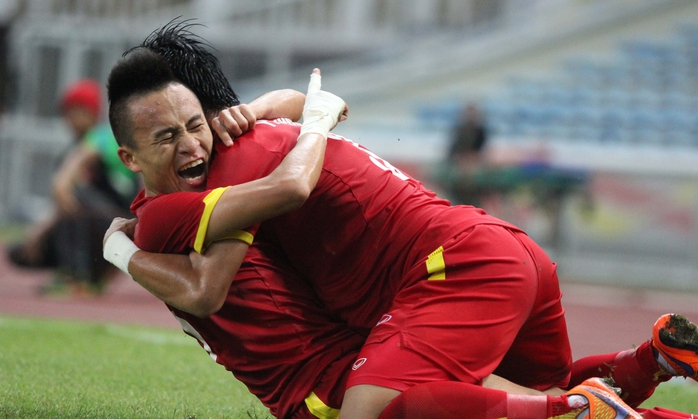 Chấn thương của Huy Toàn khiến Olympic Việt Nam gặp thiệt thòi lớn trước trận đấu khó khăn với Olympic Nhật Bản Ảnh: ĐỨC ANH