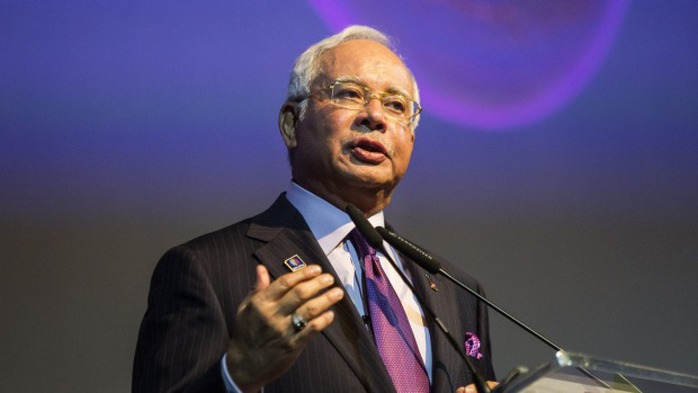Thủ tướng Malaysia Najib Razak. Ảnh: Bloomberg