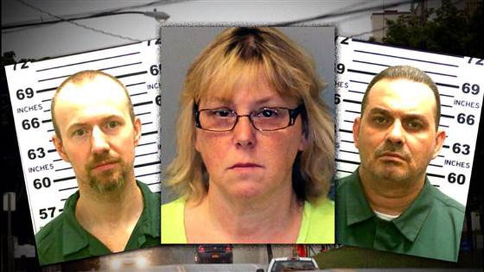 Từ trái qua phải: David Sweat, Joyce Mitchell và Richard Matt Ảnh: NBC NEWS