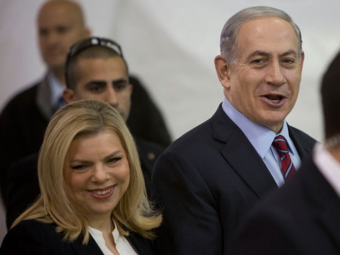 Vợ chồng Thủ tướng Israel Benjamin Netanyahu   Ảnh: AP