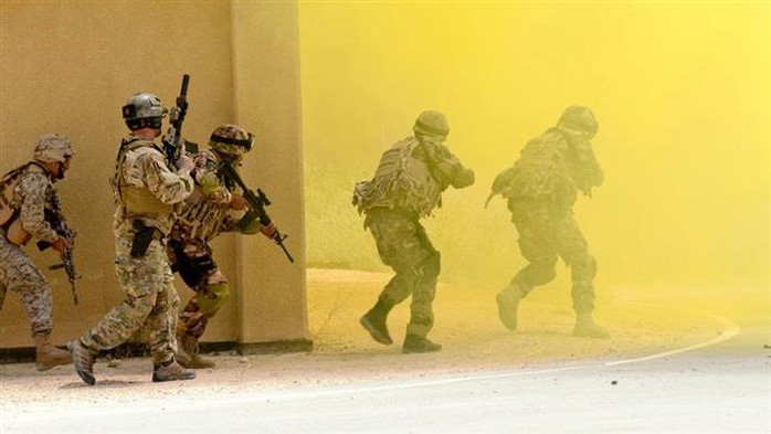 Lực lượng đặc biệt Mỹ tại Jordan. Ảnh: Press TV
