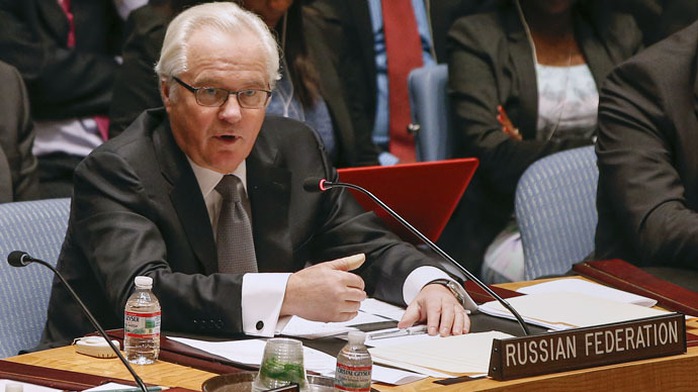 Đặc phái viên Nga tại LHQ, ông Vitaly Churkin. Ảnh: Reuters