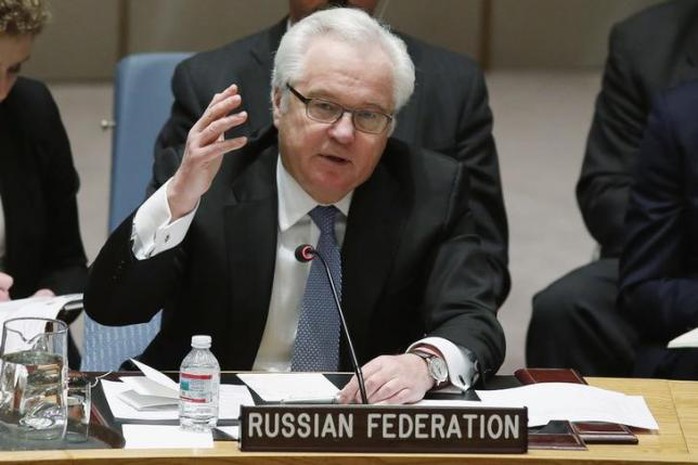 Đại sứ Nga tại LHQ Vitaly Churkin. Ảnh: Reuters