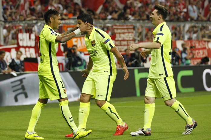Bộ ba S-N-S đã tỏa sáng, góp phần đưa Barcelona vào chung kết Champions League