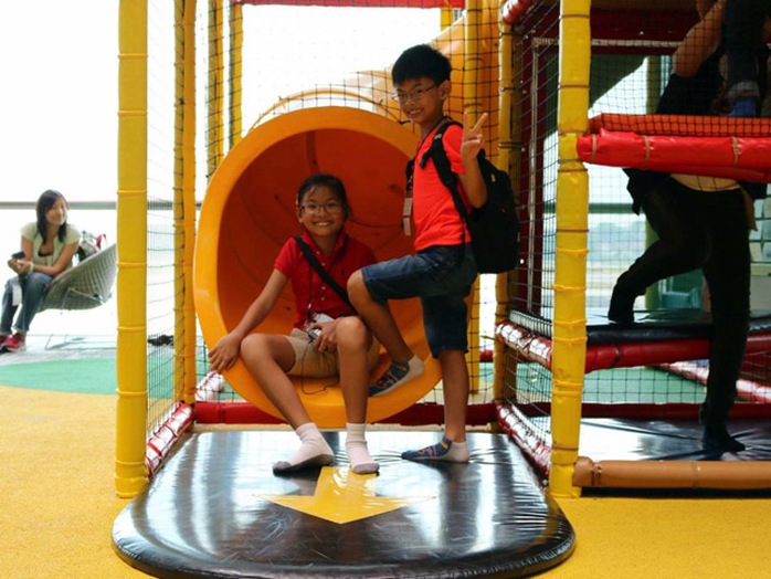 Nhiều khu vực vui chơi dành cho trẻ em.