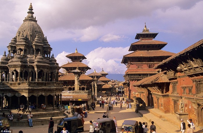 Quảng trường Patan Durbar, trung tâm lịch sử hoàng gia Nepal lớn thứ ba... Ảnh: Alamy