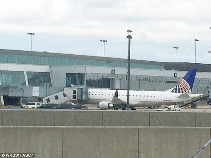 Máy bay hạ cánh tại sân bay quốc tế TP Buffalo. Ảnh: ABC7