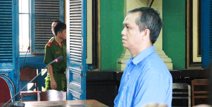Bị cáo Lê Trung Huy tại tòa