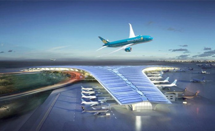 Mô hình sân bay Long Thành.