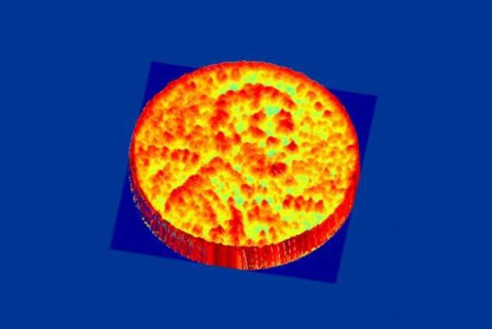 Ảnh chụp 3D của đồng xu sử dụng công nghệ chíp máy ảnh mới từ Caltech.
