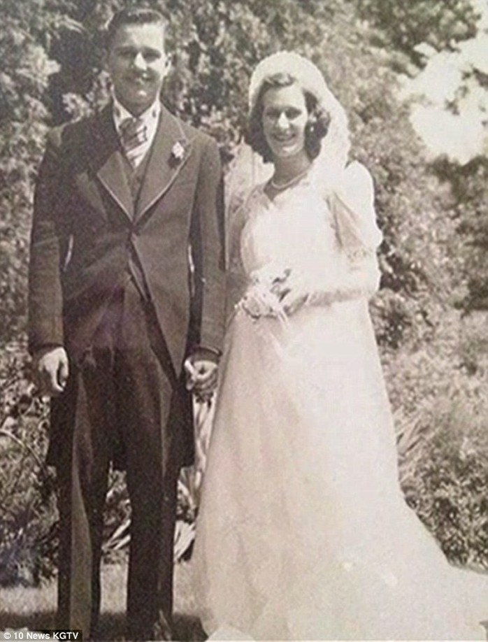 Năm 1940, ông Alexander và bà Jeanette tổ chức đám cưới. Ảnh: 10 News KGTV