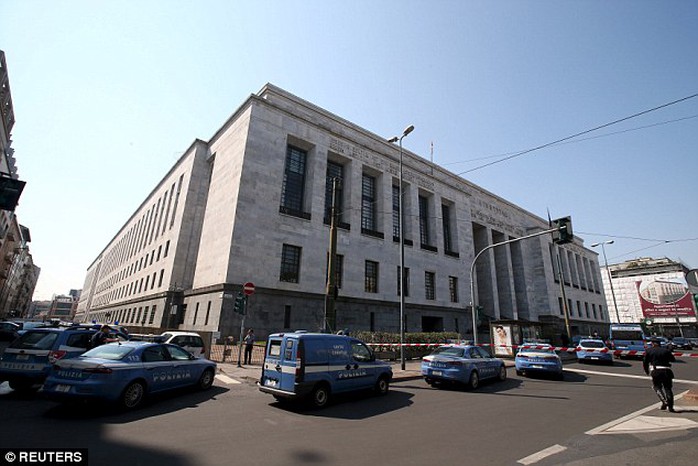 Tòa án ở TP Milan, nơi xảy ra vụ thảm sát. Ảnh: Reuters