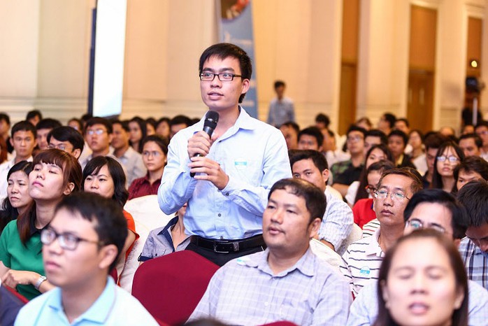 Các bạn trẻ tham gia hội thảo “Năm mới, thành công mới” do VietnamWorks tổ chức tại TP HCM Ảnh: NGUYÊN KHÔI