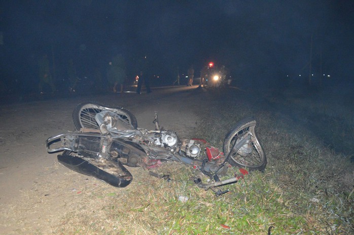 Hiện trường vụ tai nạn giao thông trên Quốc lộ 26 ở Đắk Lắk làm 3 người tử nạn vào ngày 30-1  Ảnh: CAO NGUYÊN