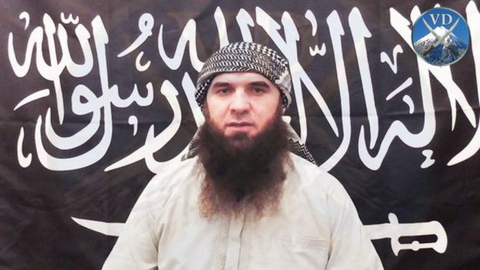 Thủ lĩnh phiến quân Hồi giáo Aliaskhab Kebekov ở Bắc Caucasus. Ảnh: BBC