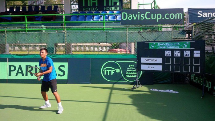 Hoàng Nam thi đấu xuất thần trong ngày thứ hai Davis Cup 2015