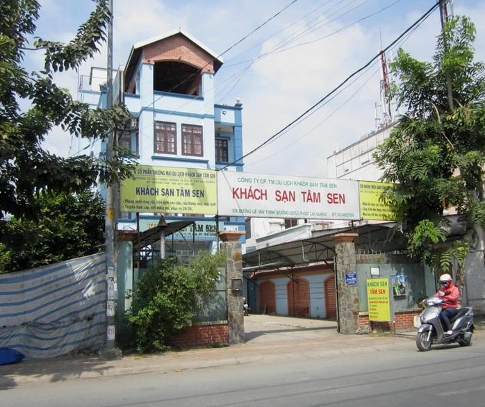 Khách sạn Tâm Sen nơi xảy ra vụ việc