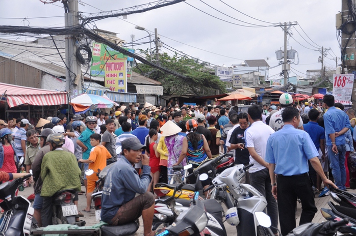 Khu vực đánh nhau giữa hai nhóm thanh niên được công an phong tỏa để điều tra