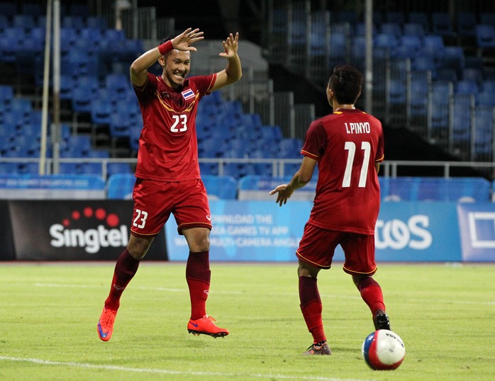 U23 Thái Lan đang dẫn đầu bảng B 
sau 4 trận toàn thắng.  Ảnh: REUTERS