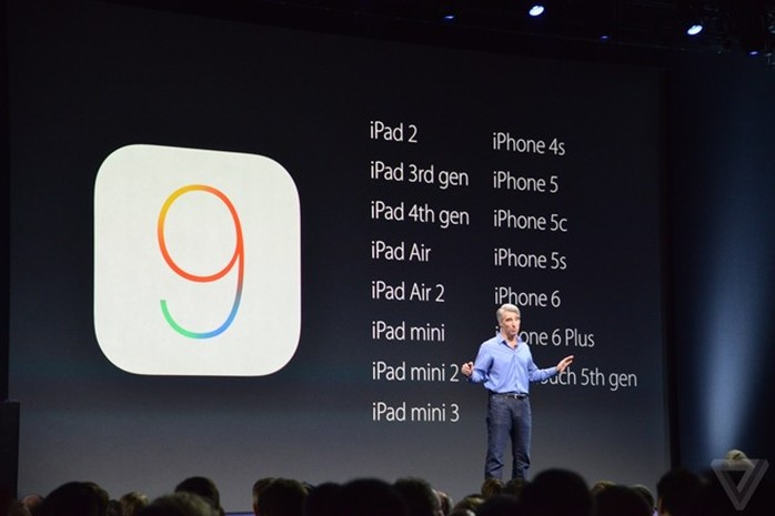 Nhiều thiết bị iOS được hỗ trợ nâng cấp lên iOS 9.