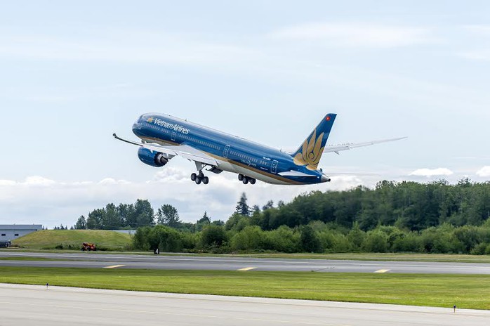 Máy bay Boeing787-9 của Vietnam Airlines bay thử nghiệm tại Mỹ