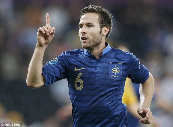 Cabaye là tiền vệ năng nổ của tuyển Pháp