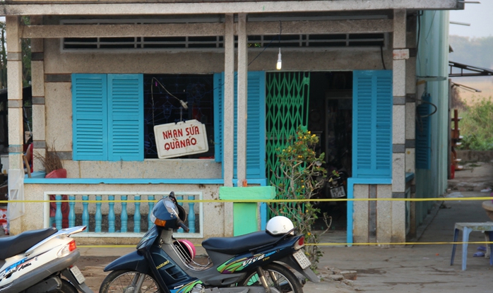 Căn nhà nơi ông Tuấn bị giết.