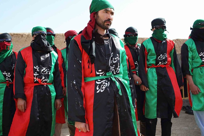 Nhóm nổi dậy Margh (Thần chết) mới hình thành ở Afghanistan thề liều chết chống lại IS Ảnh: WP