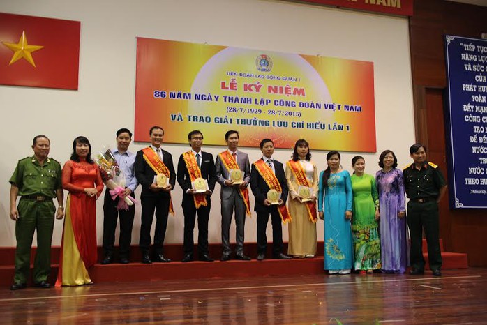 Các cá nhân đoạt giải thưởng Lưu Chí Hiếu do LĐLĐ quận 1, TP

HCM tổ chức