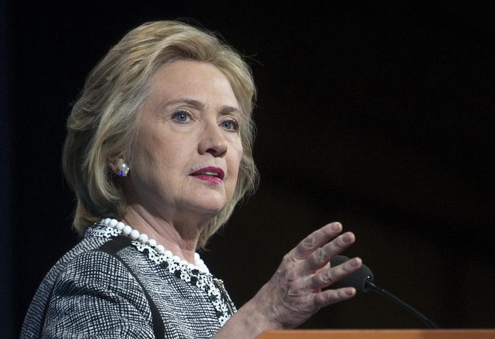 Cựu Ngoại trưởng Mỹ Hillary Clinton. Ảnh: AP