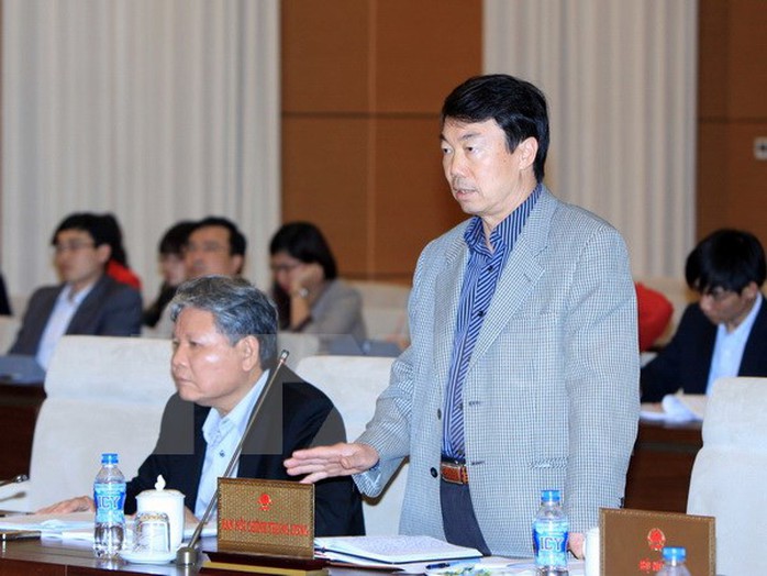 Phó Trưởng Ban Nội chính Trung ương Nguyễn Doãn Khánh phát biểu ý kiến. - Ảnh: TTXVN