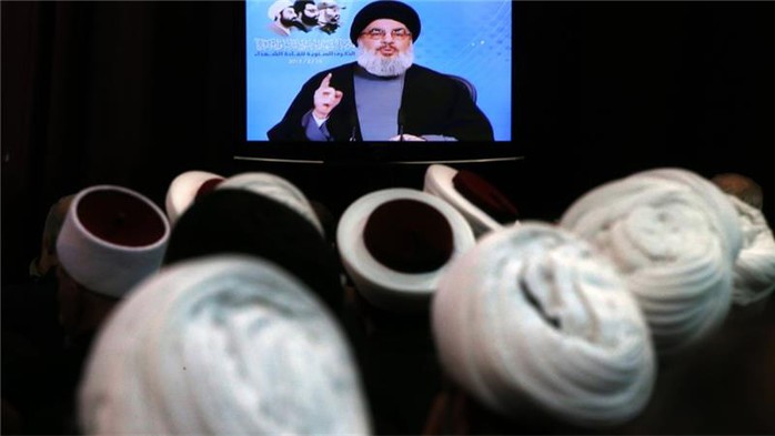 Hassan Nasrallah kêu gọi đoàn kết chống IS. Ảnh: AP