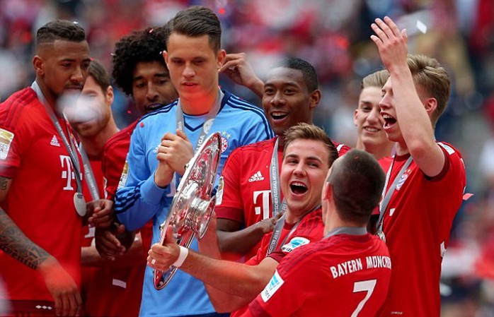 Gotze mùa này ghi 14 bàn cho Bayern Munich, giúp hùm xám vô địch Bundesliga