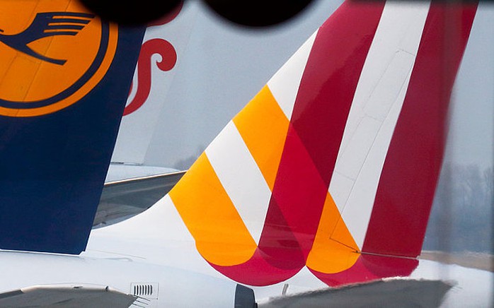 Logo in trên máy bay hãng Germanwings. Ảnh: Telegraph