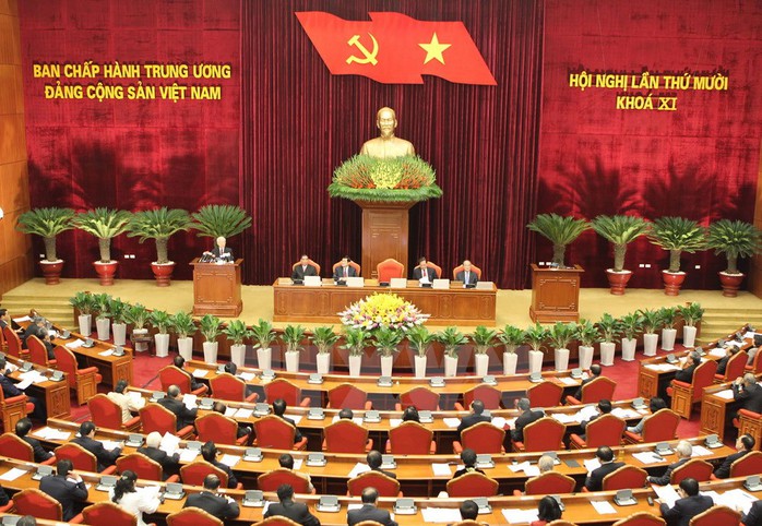 Hội nghị Trung ương lần thứ 10 Ban chấp chấp hành Trung ương Đảng khóa XII - Ảnh: TTXVN