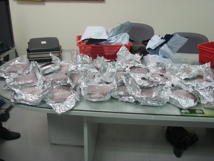 Số ma túy tổng hợp bị hải quan sân bay Tân Sân Nhất bắt giữ