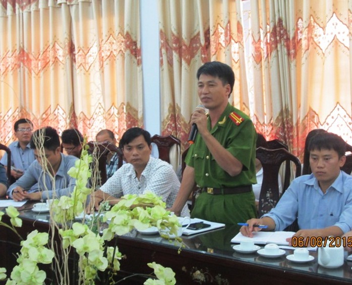 Tại cuộc họp báo chiều nay ngày 6-8, trung tá Nguyễn Văn Đại, Phó trưởng Công an huyện Đông Sơn khẳng định không có yếu tố gây rối, âm mưu hãm hại các cháu