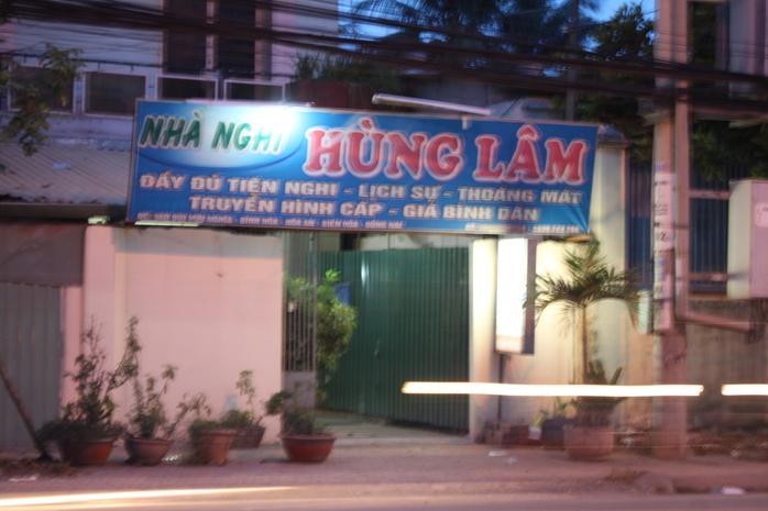 Nhà nghỉ H.L, nơi xảy ra vụ việc