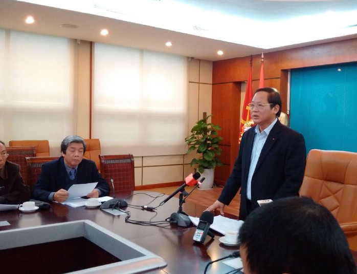 Thứ trưởng Trương Minh Tuấn tại buổi công bố kết luận thanh tra