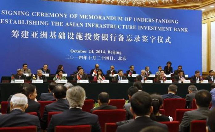 A general view of the signing ceremony of the Asian Infrastructure Investment Bank at the Great Hall of the People in Beijing October 24, 2014. REUTERS/Takaki Yajima/Pool/Files