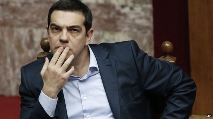 Thủ tướng Hy Lạp Alexis Tsipras đến Nga với nỗ lực tìm kiếm sự trợ giúp. Ảnh: AP