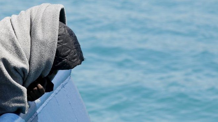 Migrant waiting to arrive in Sicily, 23 June 2015