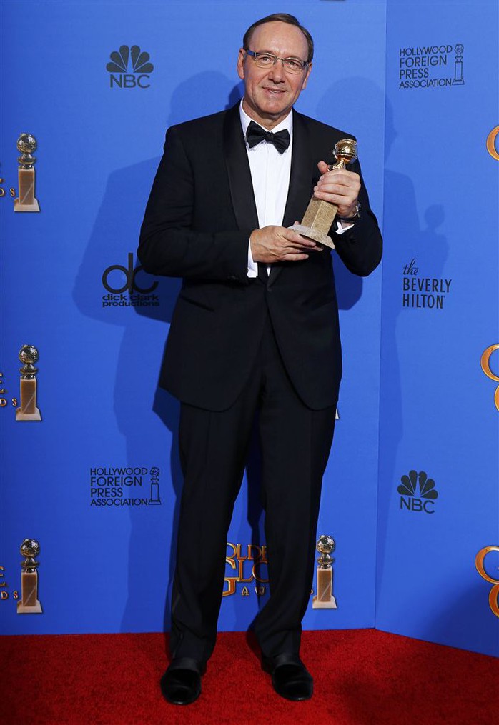 Nam diễn viên xuất sắc nhất thể loại chính kịch: Kevin Spacey – phim House of Cards. Ảnh: Reuters
