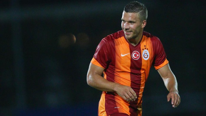 Podolski trong màu áo CLB Galatasaray