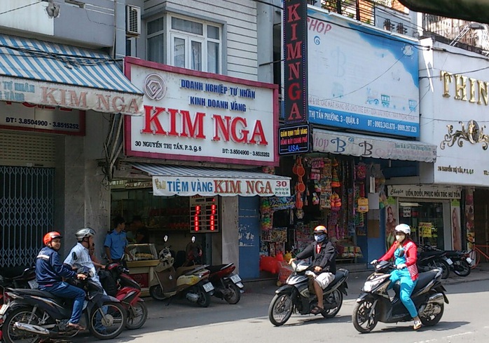 Doanh nghiệp tư nhân kinh doanh vàng Kim Nga ở đường Nguyễn Thị Tần, phường 3, quận 8 – TP HCM