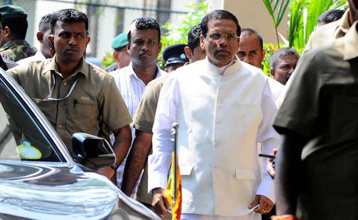 Tổng thống Shri Lanka Maithripala Sirisena. Ảnh: NDTV