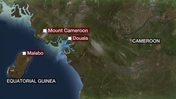Máy bay suýt lao vào nùi Cameroon. Nguồn: BBC