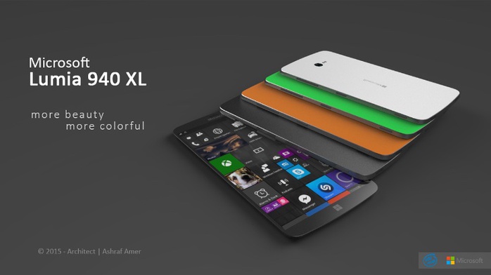Một trong những ý tưởng về chiếc Lumia cao cấp sắp tới của Microsoft.