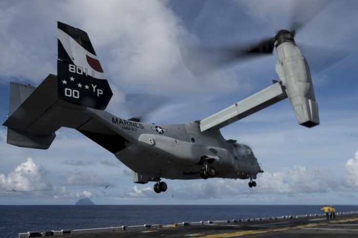 Một chiếc máy bay MV-22 Osprey. Ảnh: Reuters